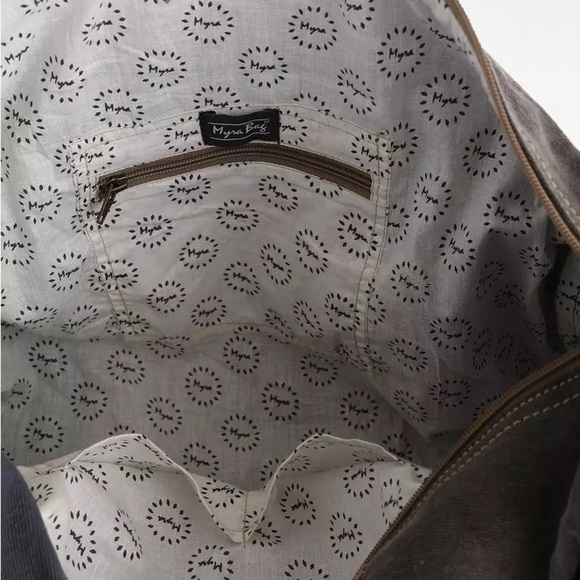 Myra Handbags & Accessories VINTAGE "USA" PRINT TRAVELLER BAG S-1001 8 19699 - Picture 6 of 6